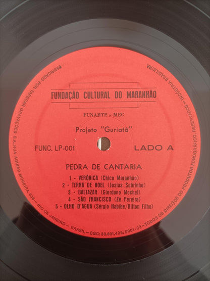 Lp Vinil Pedra De Cantaria Projeto Guriatã Com Encarte