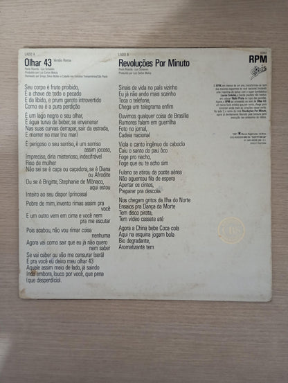 Lp Vinil RPM Olhar 43 / Revoluções por Minuto Single