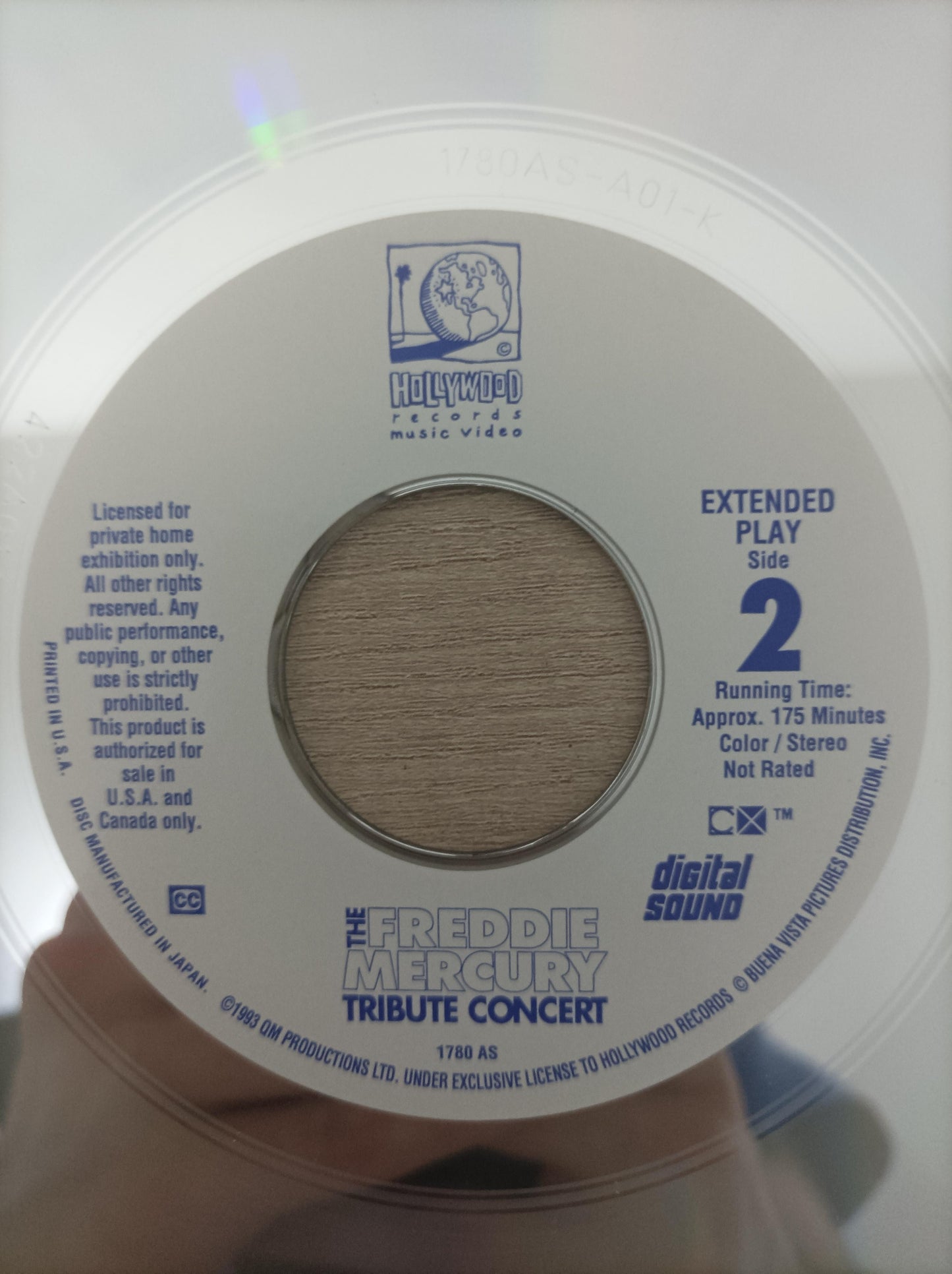 LD LaserDisc Freddie Mercury Tribute Concert Duplo Importado