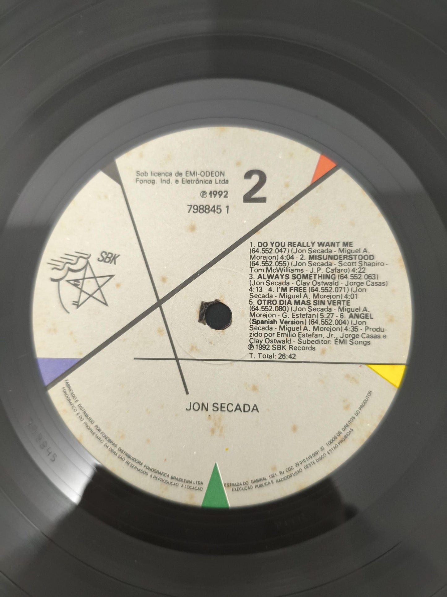 Lp Vinil Jon Secada 1992 Com Encarte