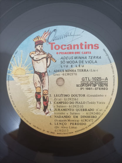 Lp Vinil Liu E Léu Adeus Minha Terra Só Moda de Viola Vol. 1