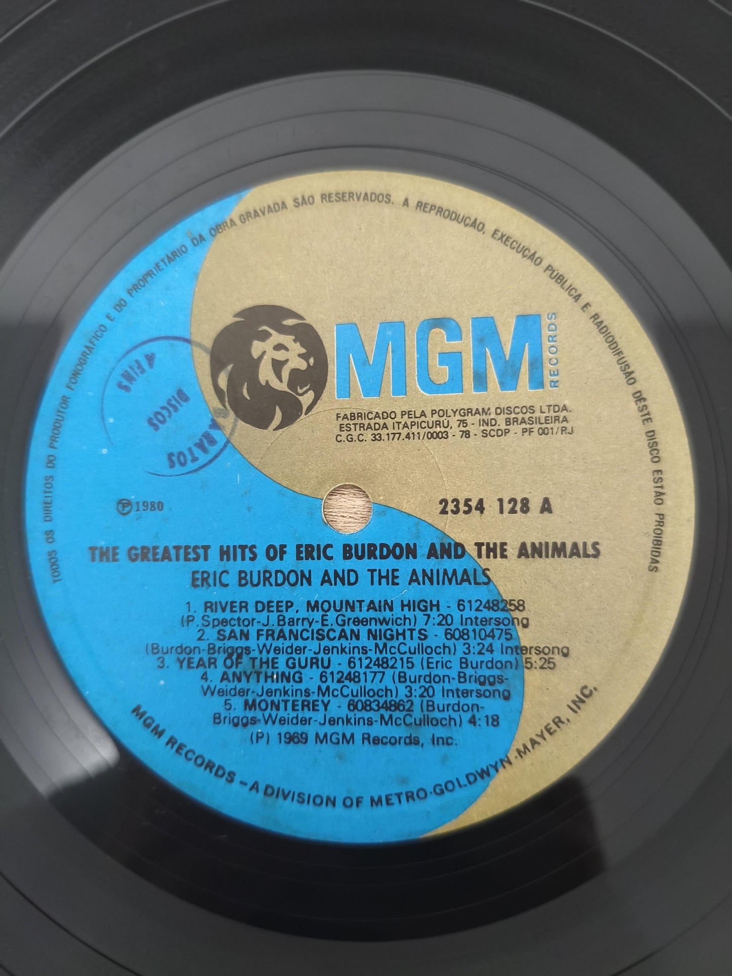 Lp Vinil Eric Burdon & The Animals Greatest Hits