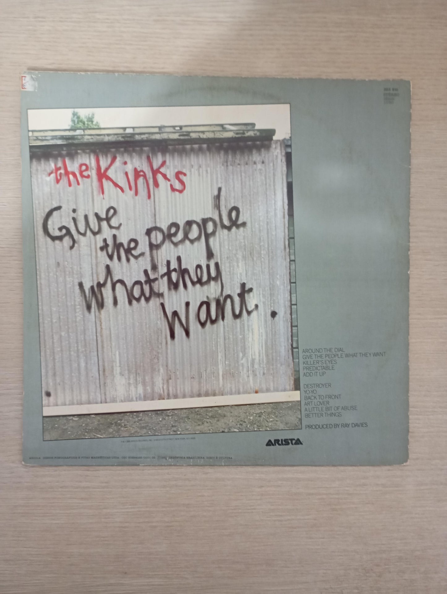 Lp Vinil The Kinks Give The People What They Want C Encarte