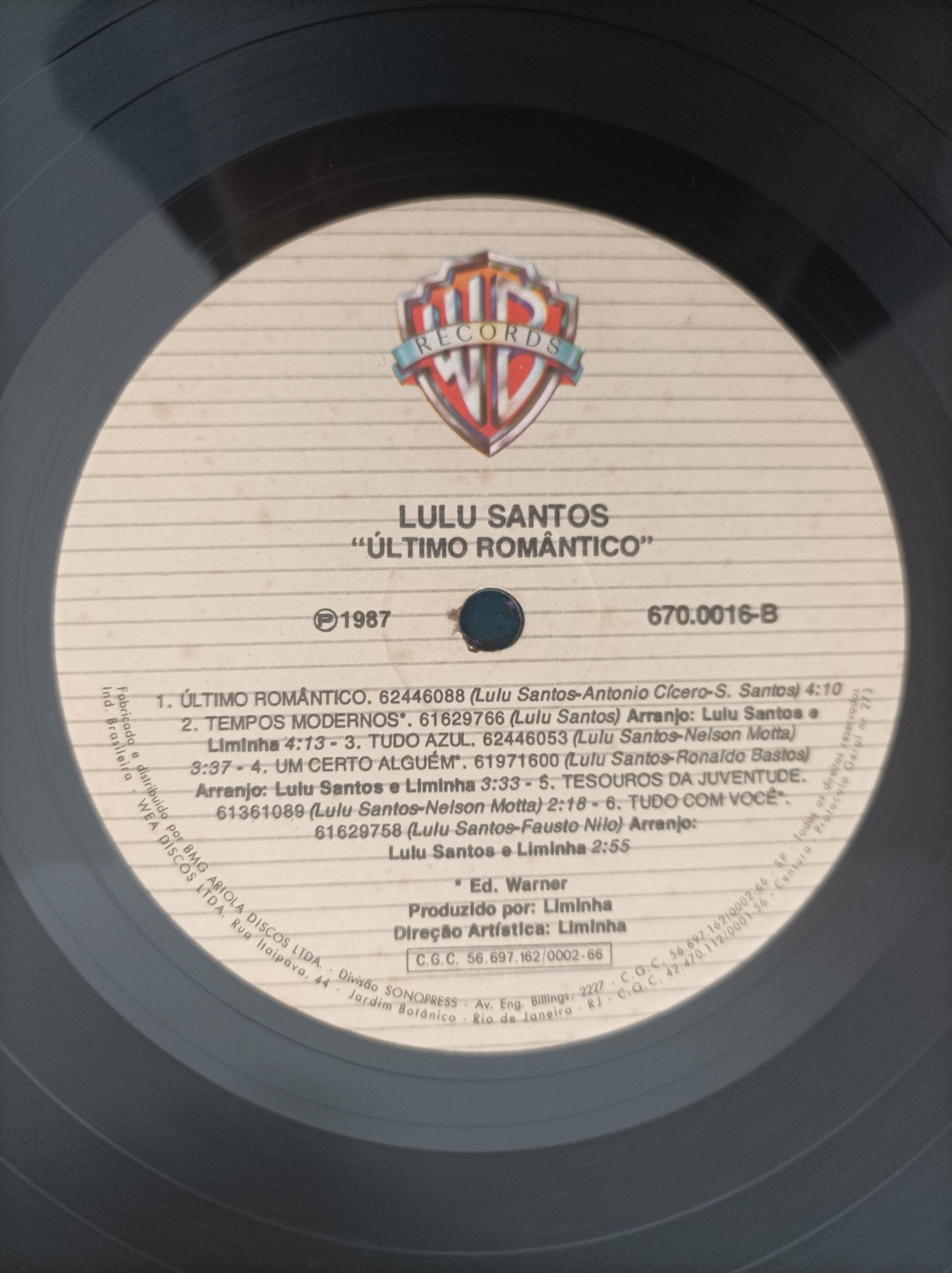 Lp Vinil Lulu Santos Último Romântico Com Encarte