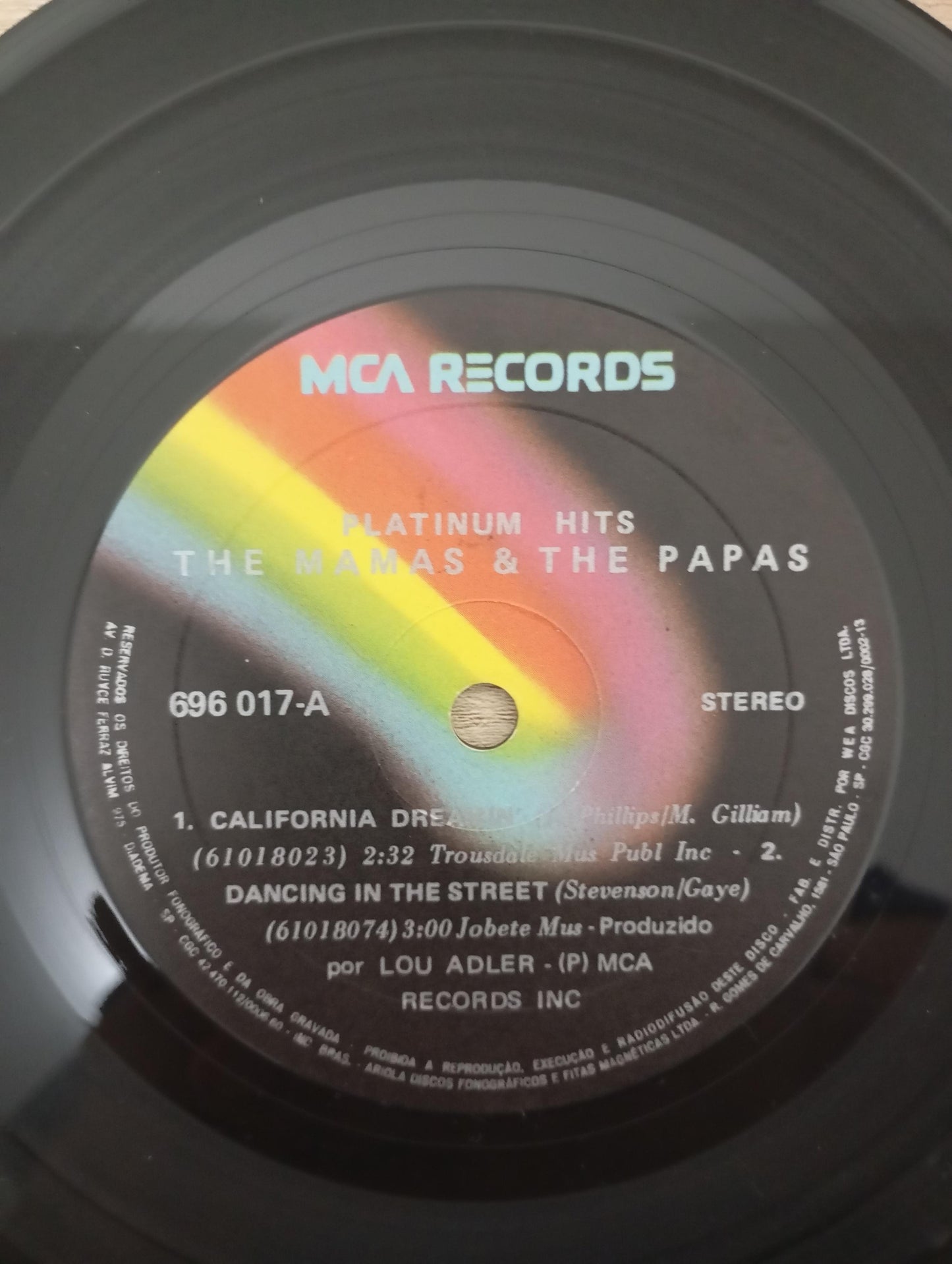 Compacto Vinil The Mamas & The Papas Platinum Hits