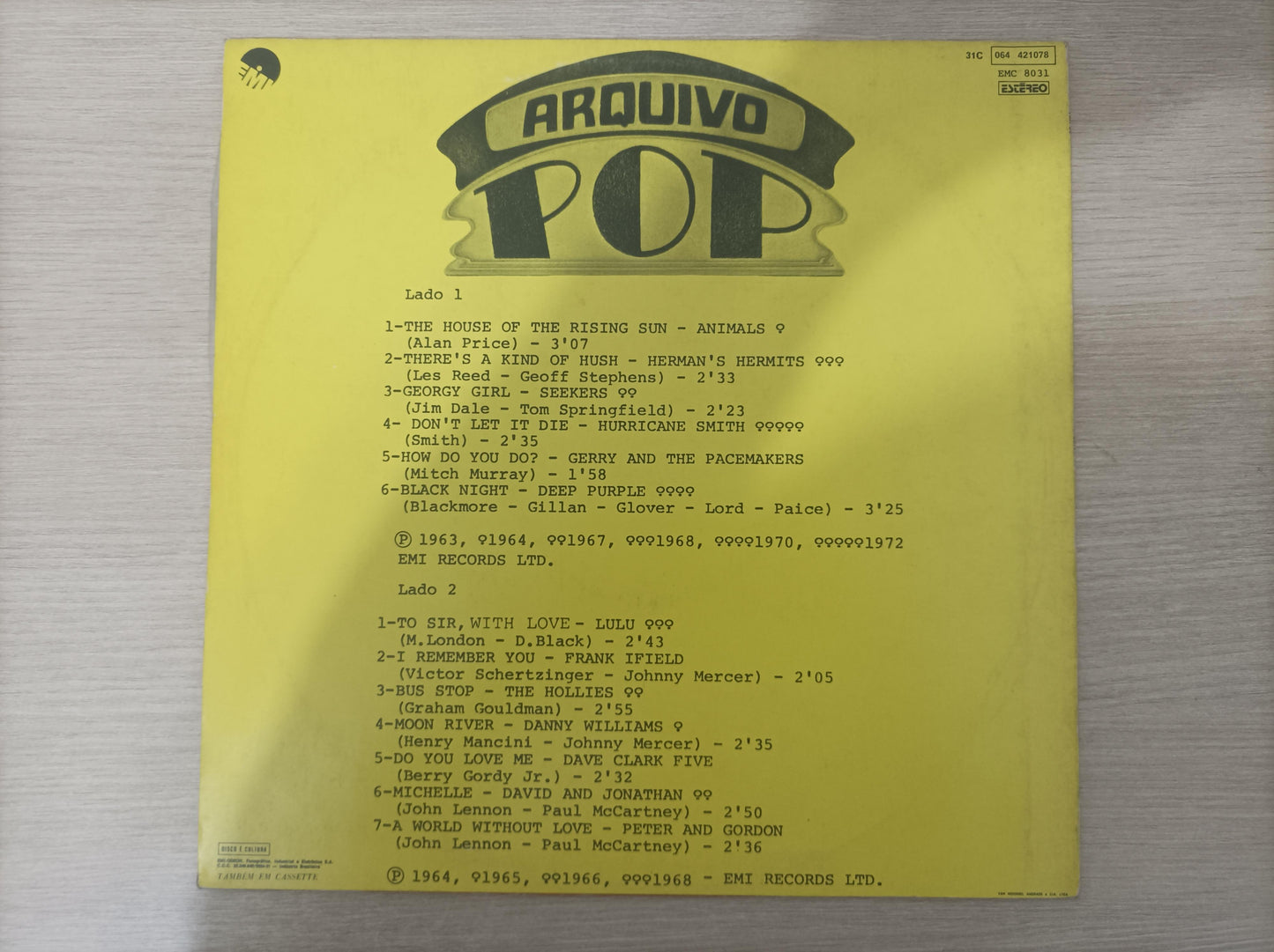 Lp Vinil Arquivo Pop