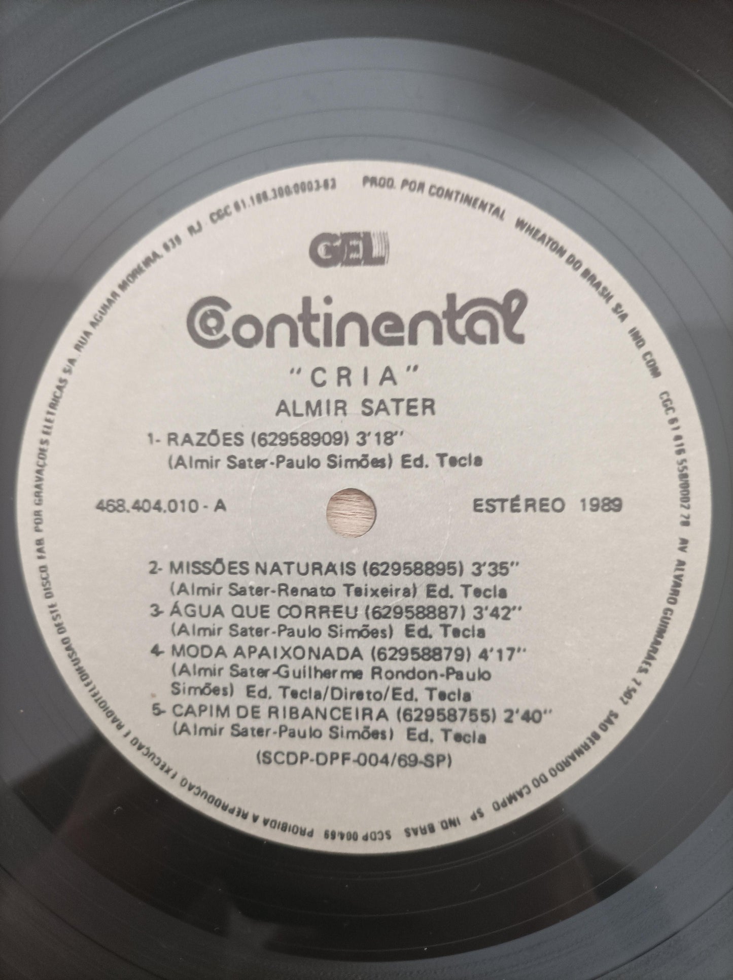 Lp Vinil Almir Sater Cria
