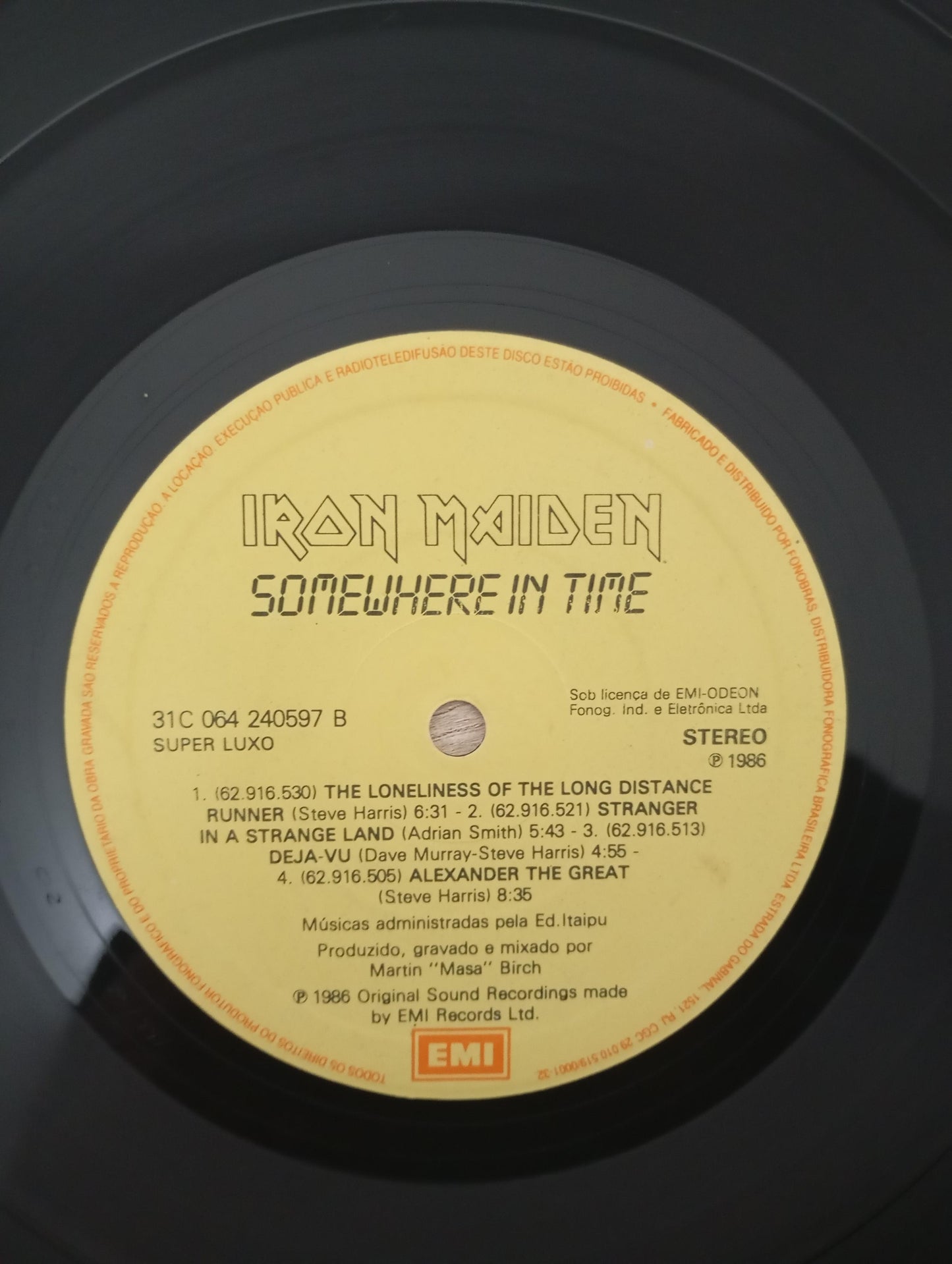 Lp Vinil Iron Maiden Somewhere In Time Com Encarte
