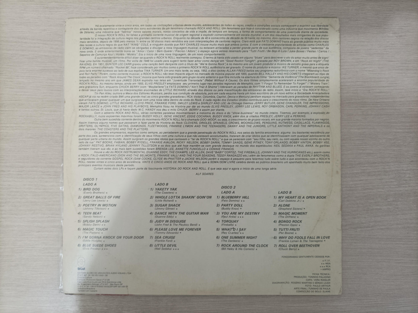 Lp Vinil 25 Anos de Rock'n Roll Duplo