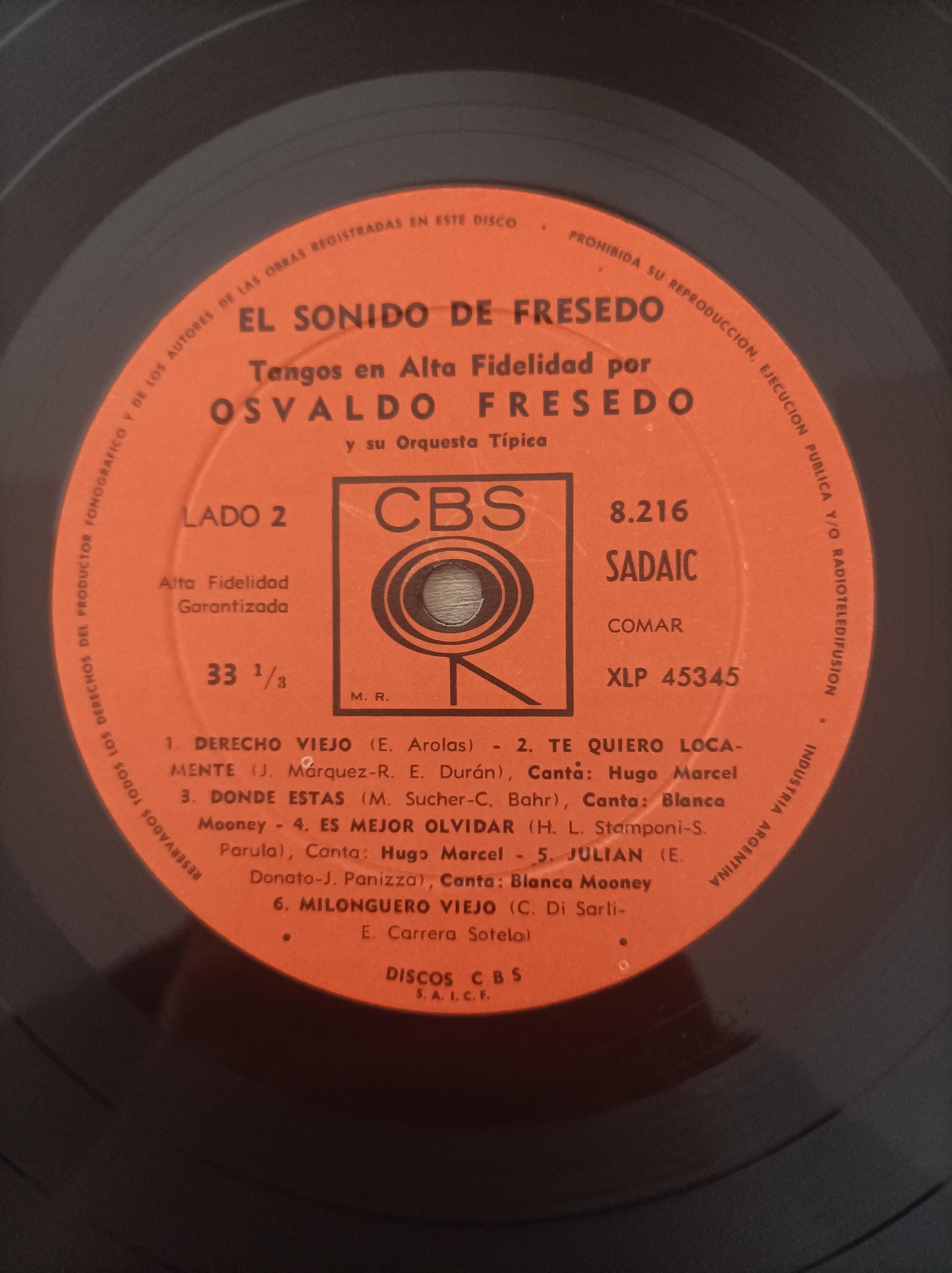 Lp Vinil Osvaldo Fresedo El Sonido de Fresedo Importado