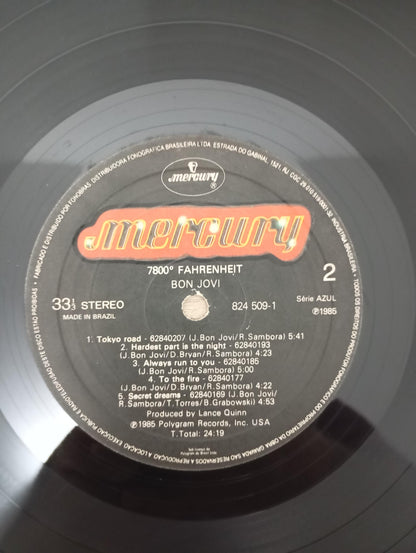 Lp Vinil Bon Jovi 7800° Fahrenheit