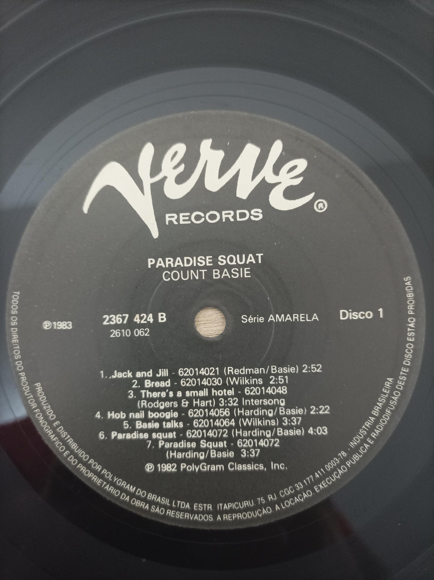 Disco Vinil Paradise Squat Count Basie Duplo A