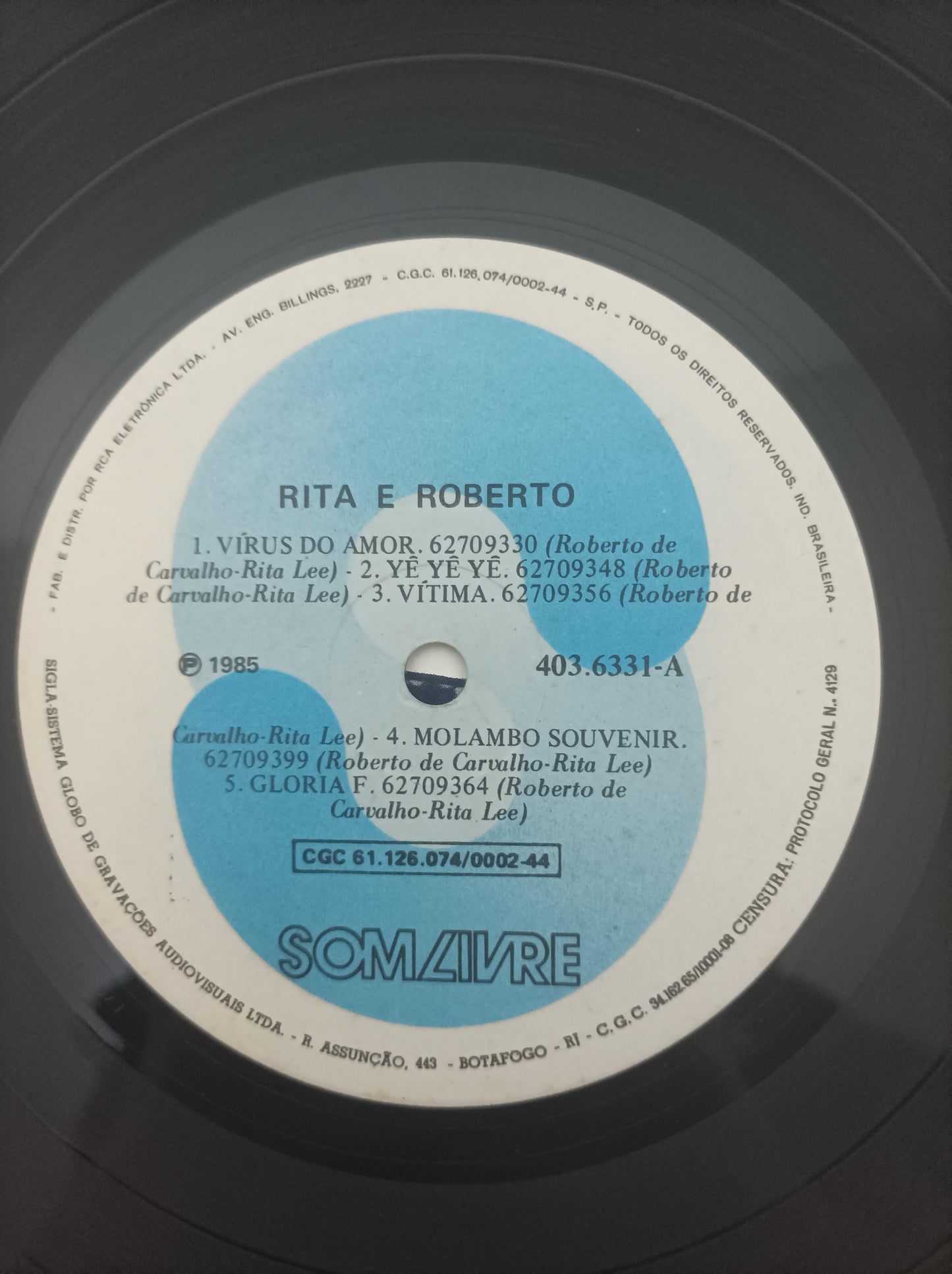 Lp Vinil Rita Lee & Roberto 1985 Com Encarte