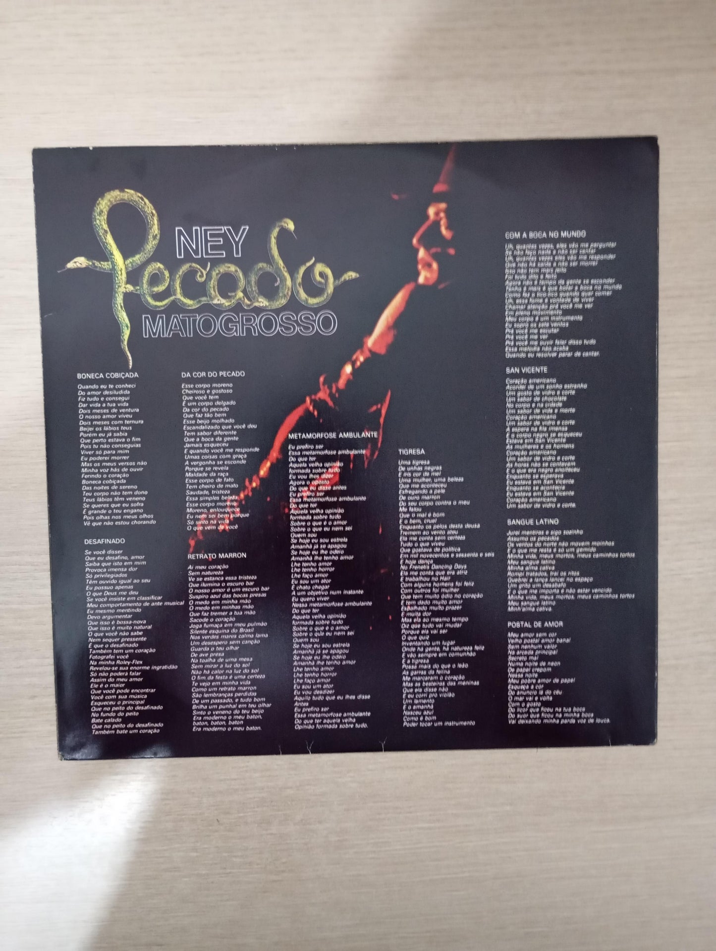 Lp Vinil Ney Matogrosso Pecado Com Encarte