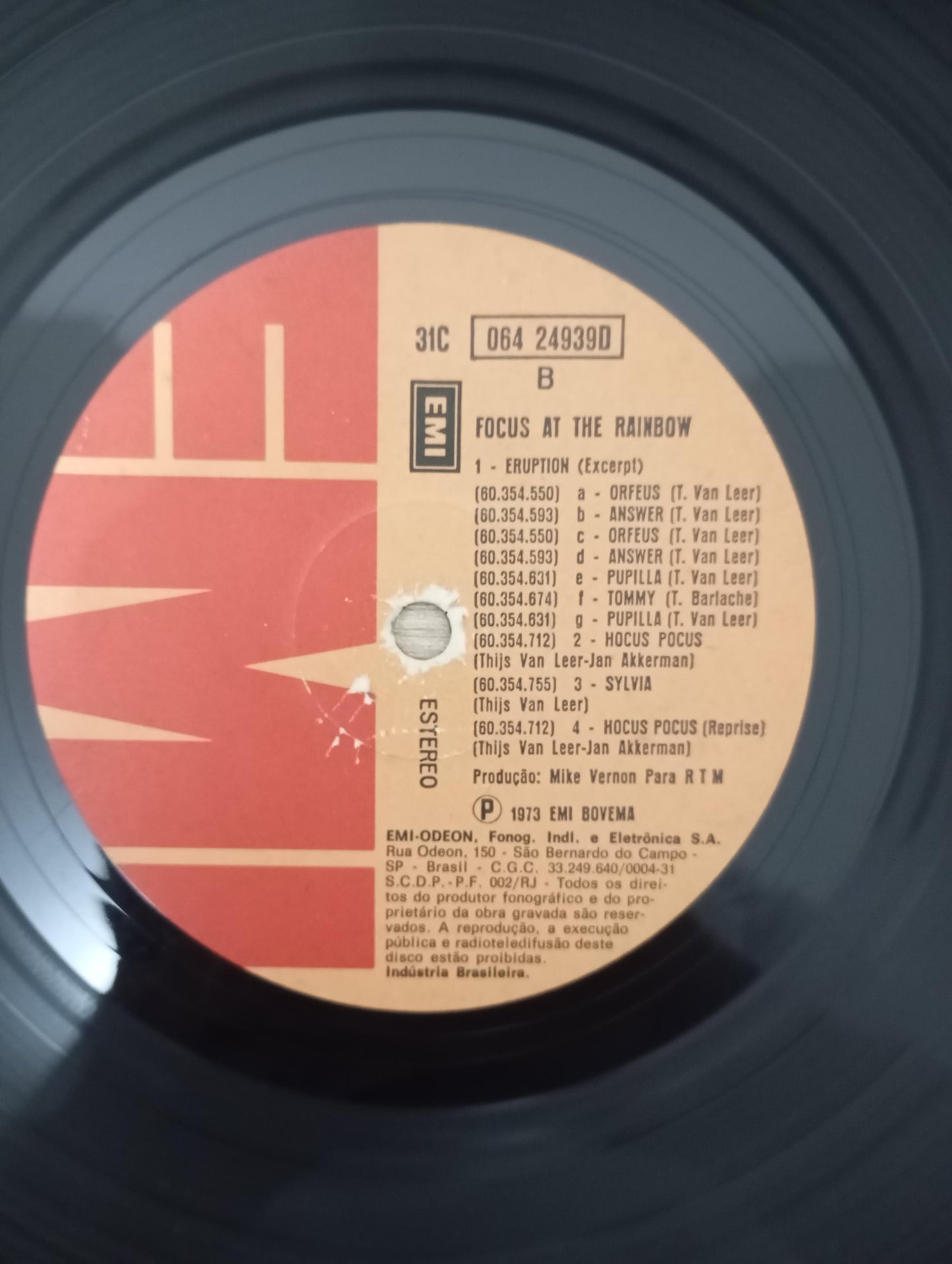Lp Vinil Focus At The Rainbow Capa Dupla