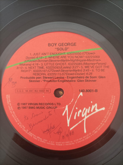 Lp Vinil Boy George Sold Com Encarte