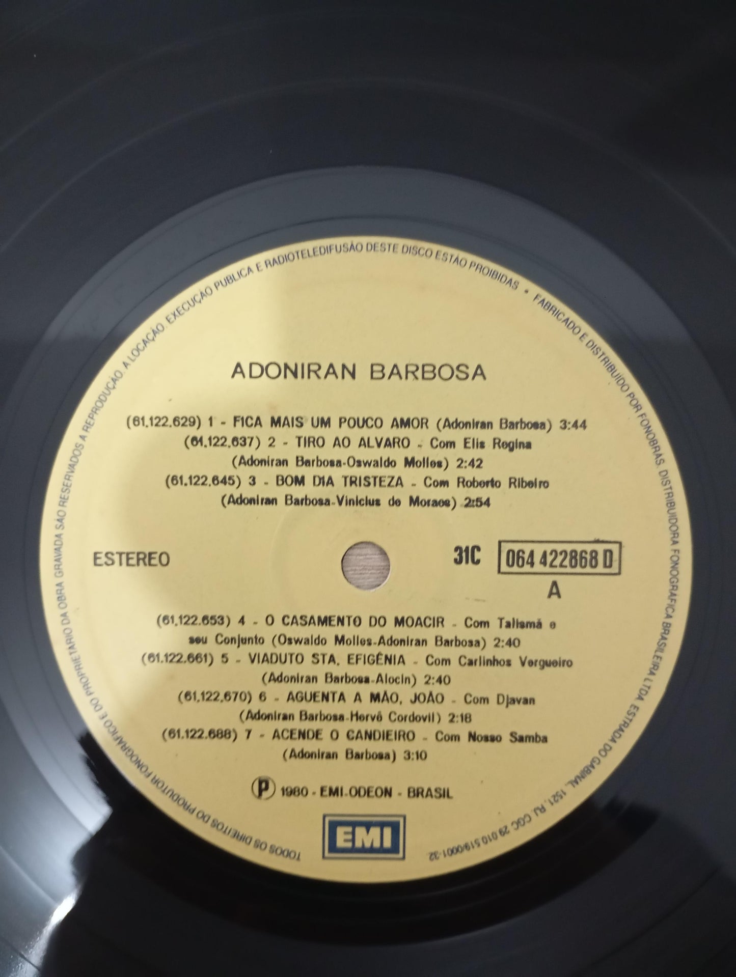 Lp Vinil Adoniran Barbosa 1980