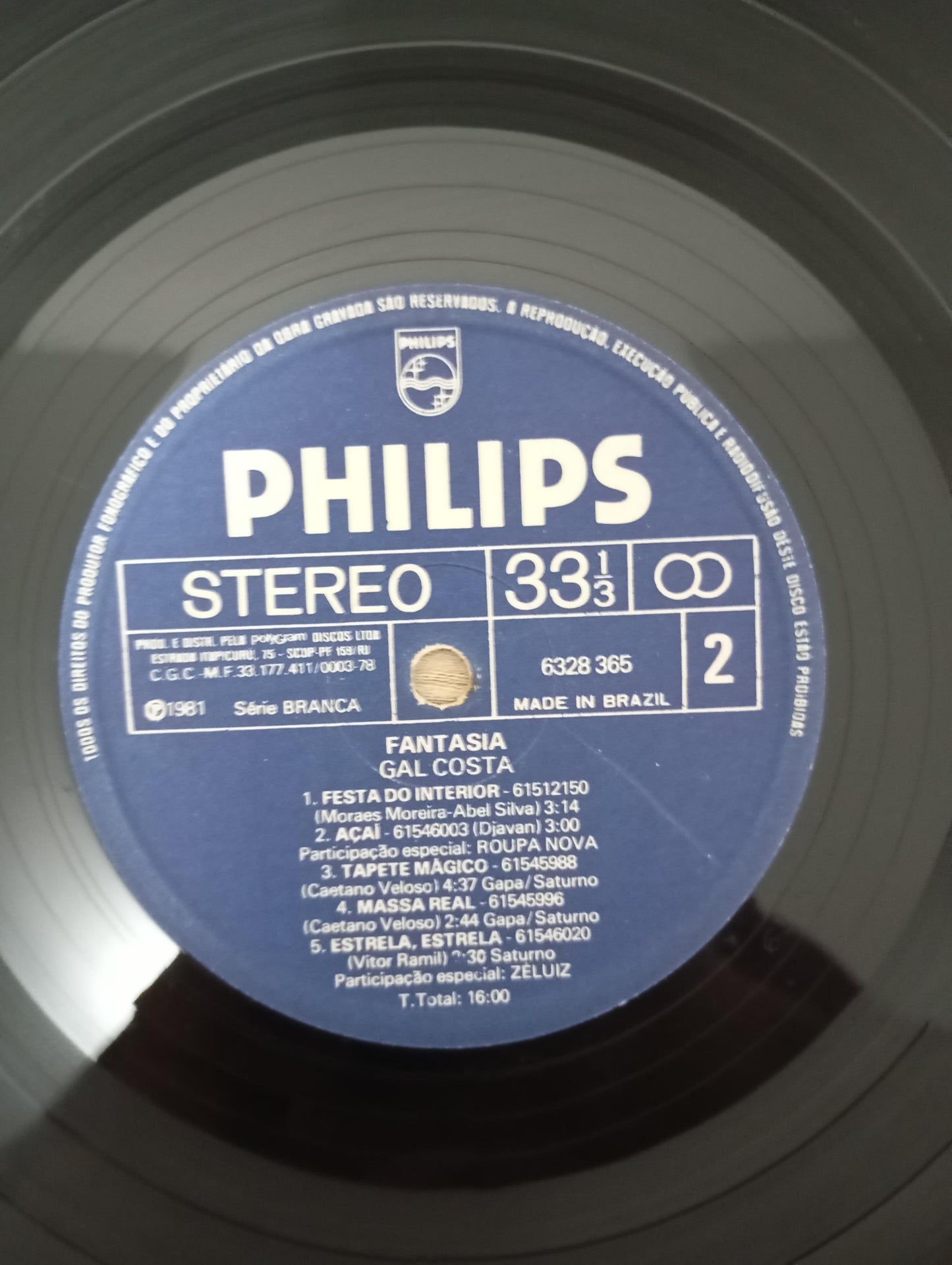 Lp Vinil Gal Costa Fantasia