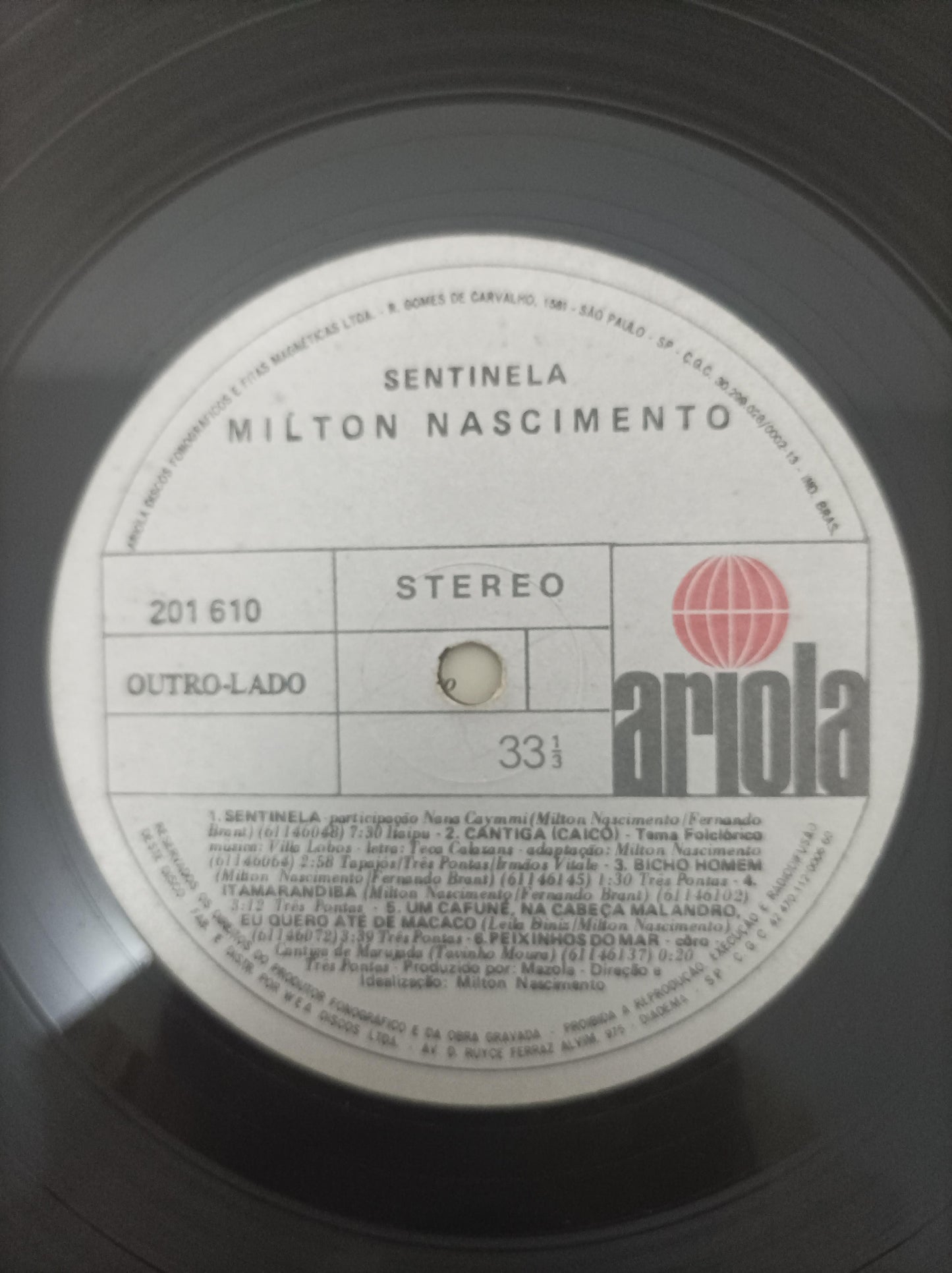 Lp Vinil Milton Nascimento Sentinela Com Encarte