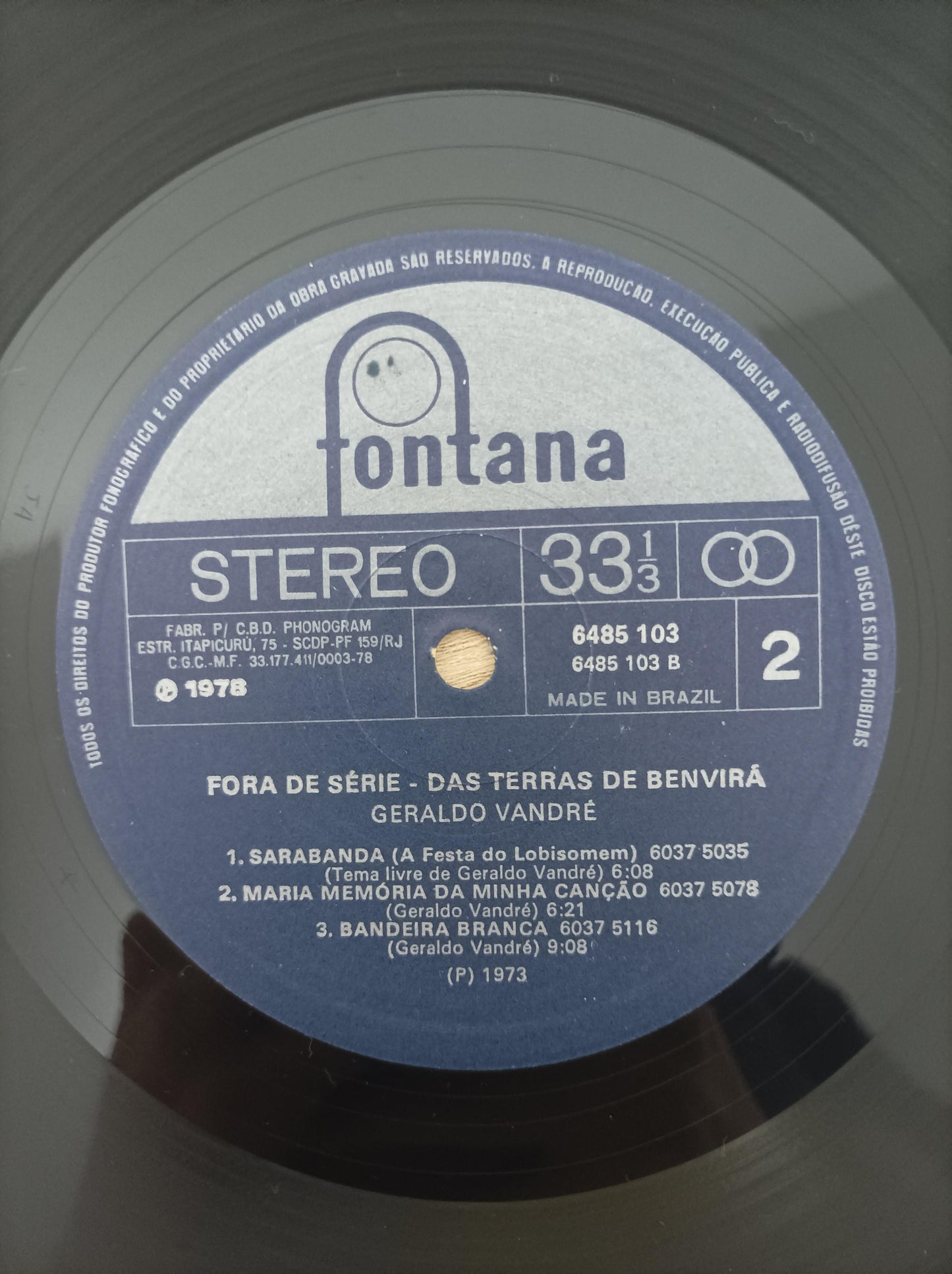 Lp Vinil Geraldo Vandré Das Terras De Benvirá