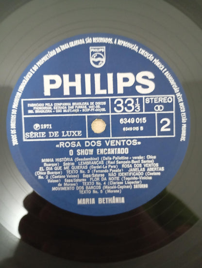 Disco Vinil Rosa Dos Ventos Maria Bethânia A