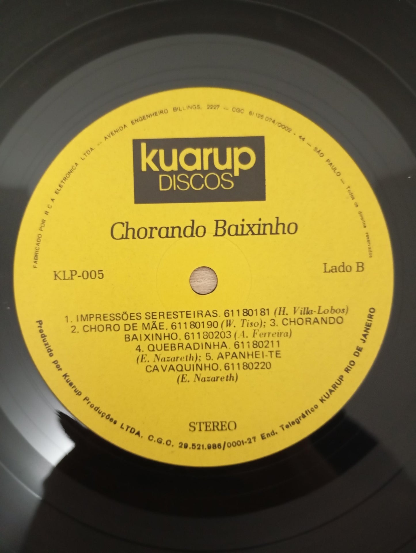 Lp Vinil Arthur Moreira Lima Abel Ferreira Chorando Baixinho