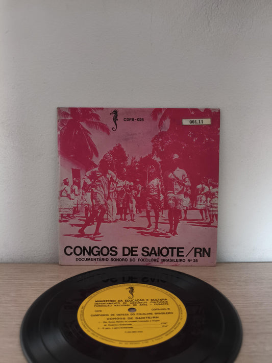 Compacto Vinil Folclore Brasileiro 25 Congos De Saiote / RN