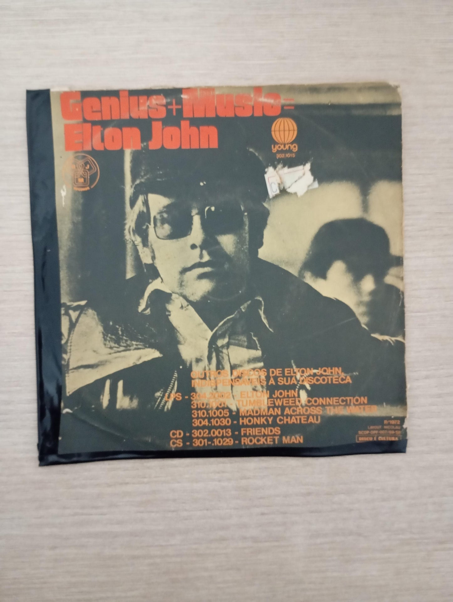 Compacto Vinil Elton John Genius + Music