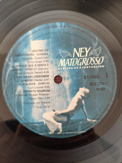 Lp Vinil Ney Matogrosso Destino De Aventureiro Com Encarte