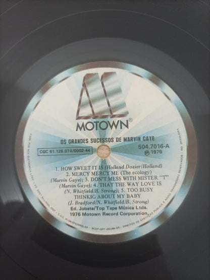 Disco Vinil Os Grandes Sucessos de Marvin Gaye A