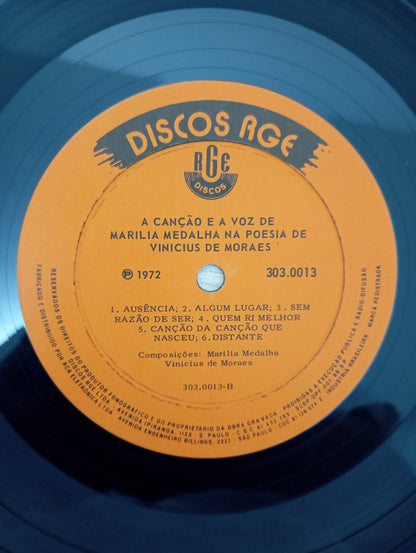Lp Vinil Marilia Medalha & Vinícius de Moraes