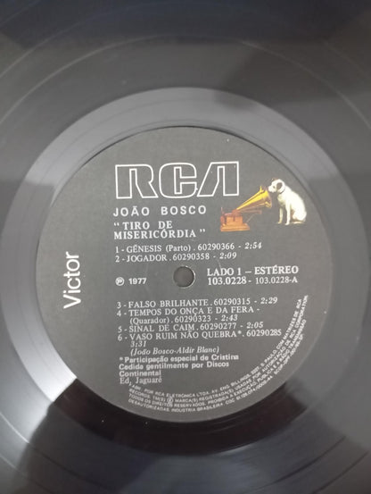 Lp Vinil João Bosco Tiro De Misericórdia Com Encarte