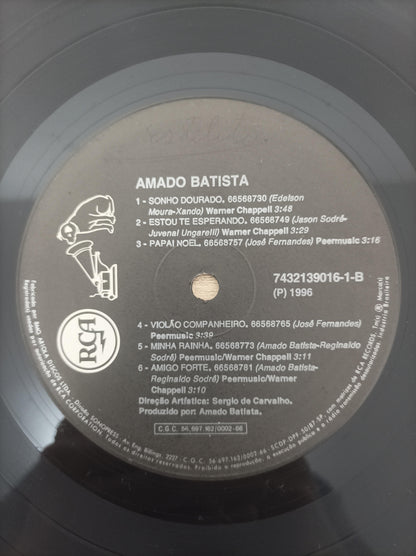 Lp Vinil Amado Batista 1996 Com Encarte