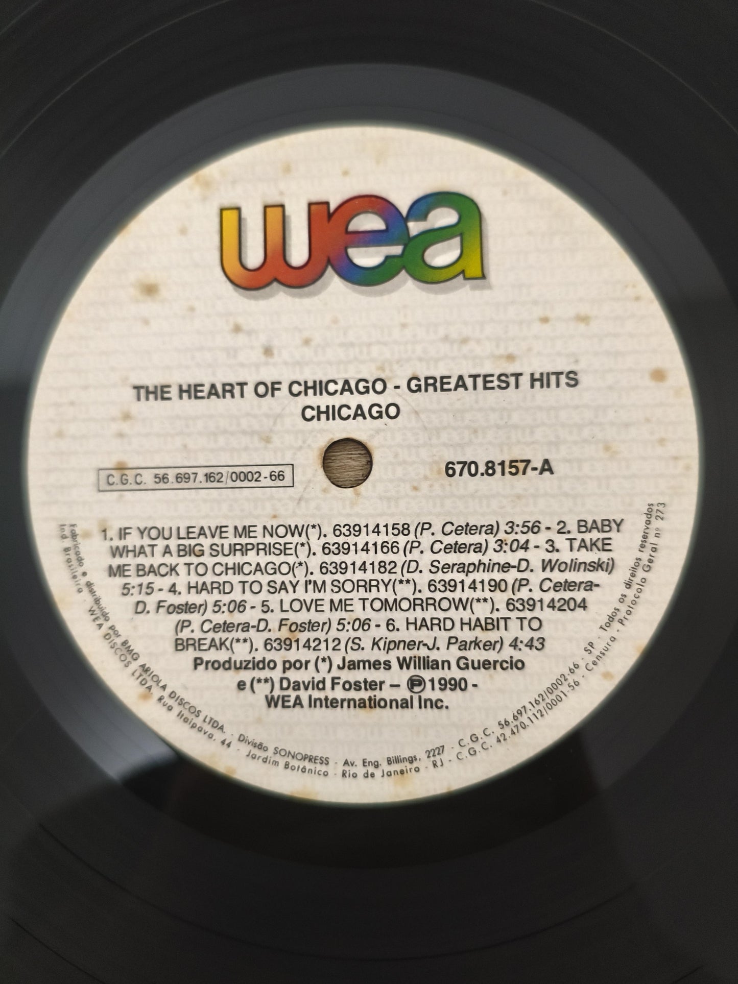 Lp Vinil Chicago The Heart of Greatest Hits