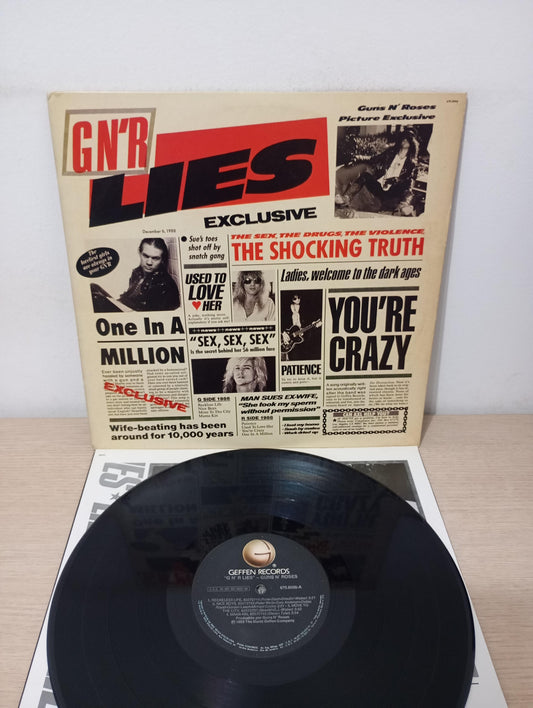 Lp Vinil Guns N' Roses G N' R Lies Com Encarte