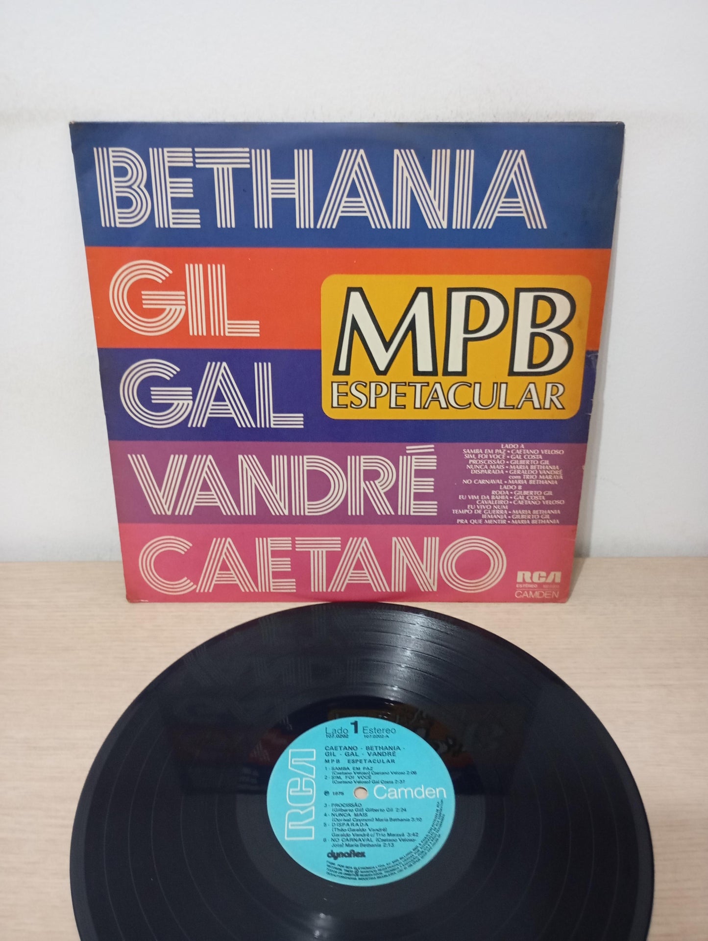 Lp Vinil Bethânia Gil Gal Wandré Caetano MPB Espetacular