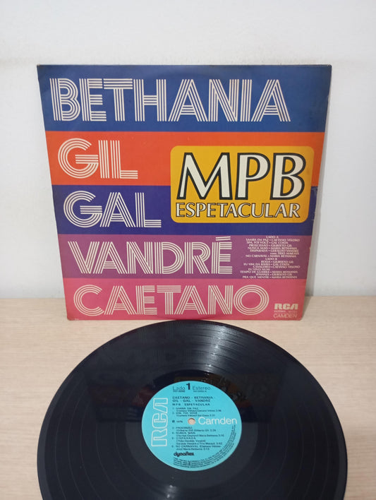 Lp Vinil Bethânia Gil Gal Wandré Caetano MPB Espetacular