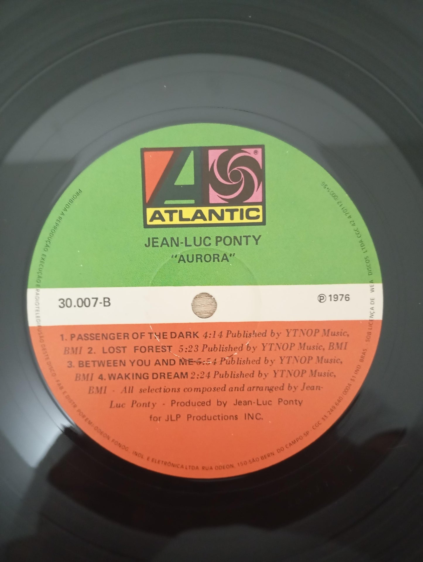 Disco Vinil Aurora Jean-Luc Ponty A
