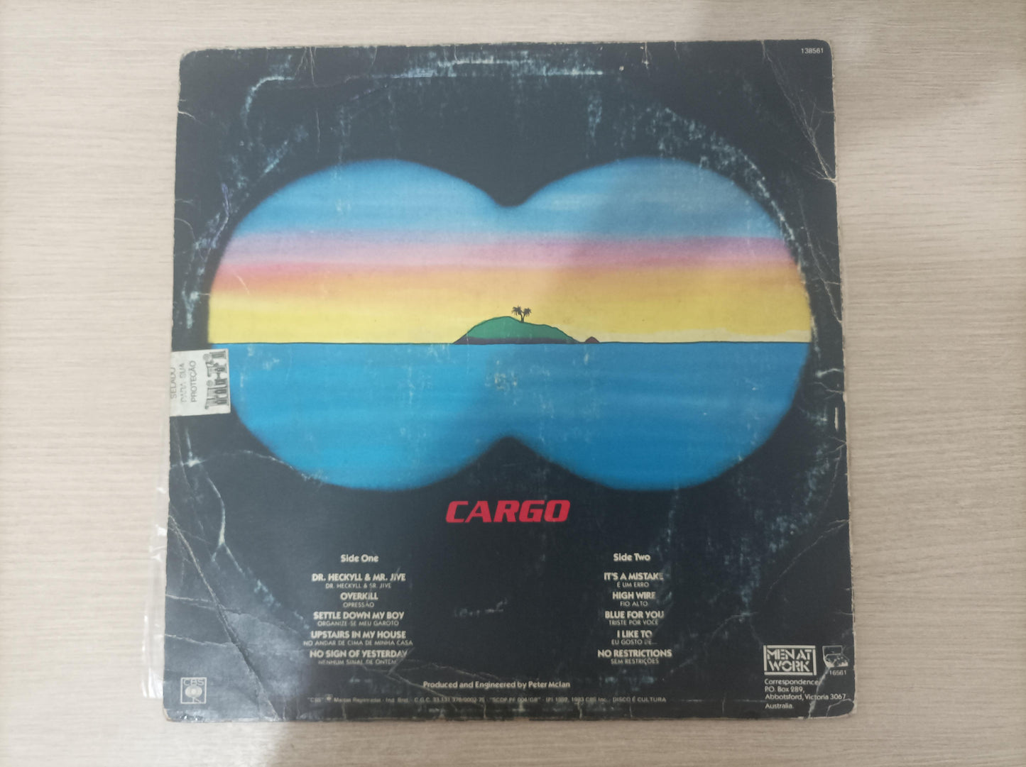 Lp Vinil Men At Work Cargo, Leia