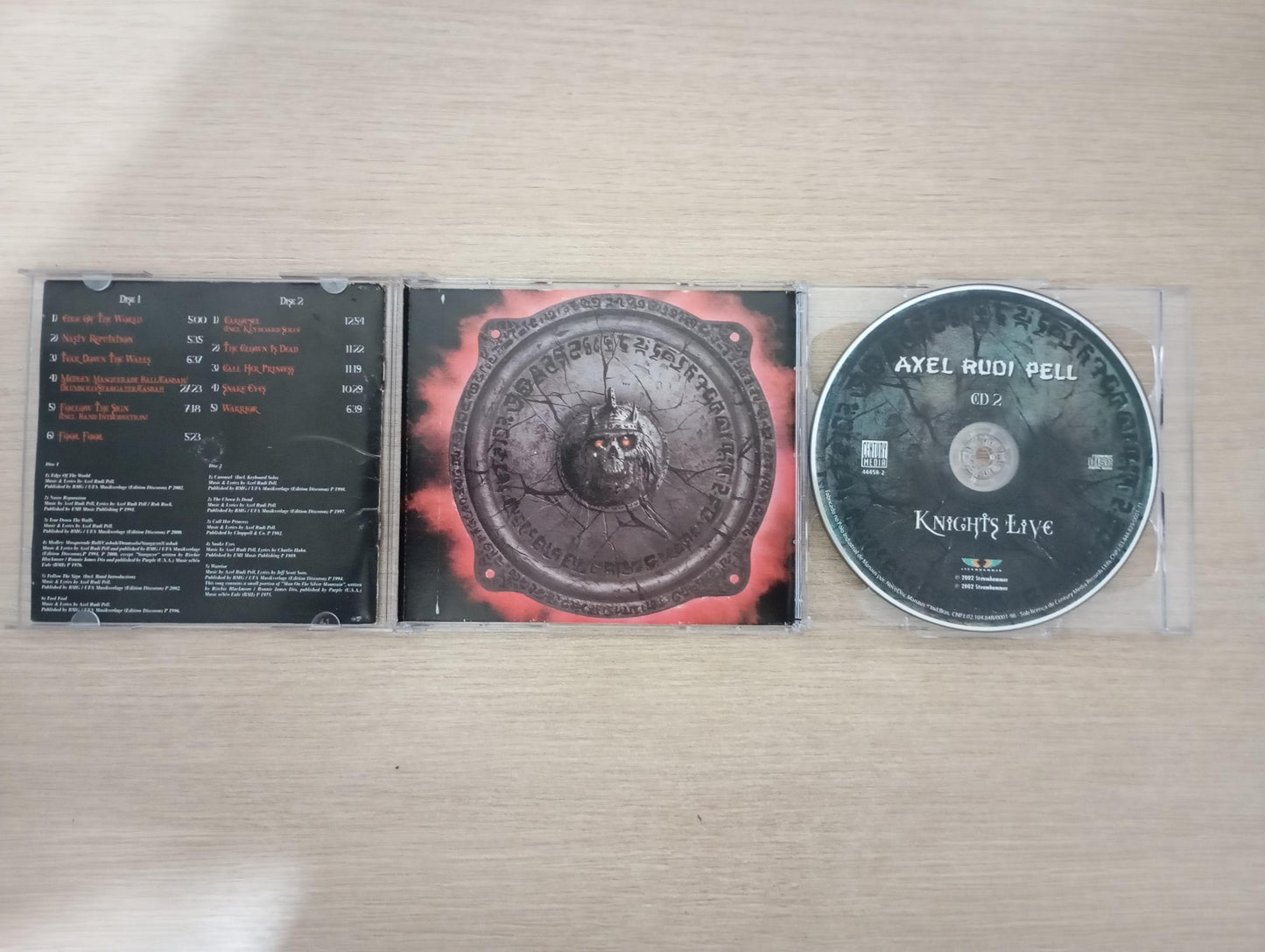 CD Axel Rudi Pell Knights Live Duplo