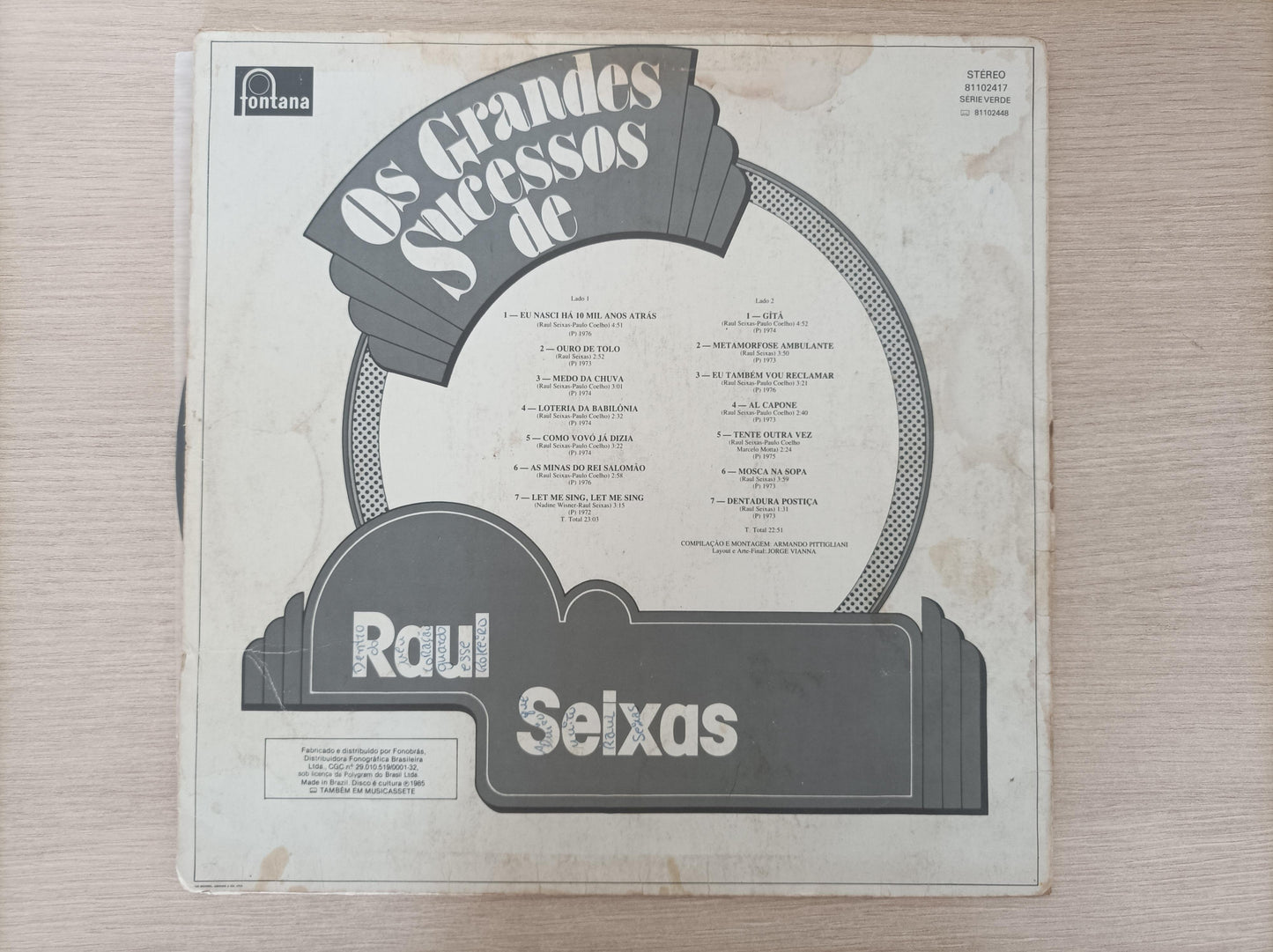 Lp Vinil Raul Seixas Os Grandes Sucessos de