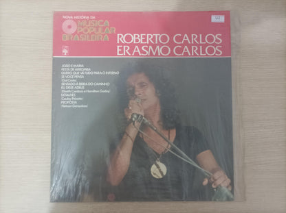 Lp Vinil Roberto Carlos & Erasmo História da MPB Capa Dupla