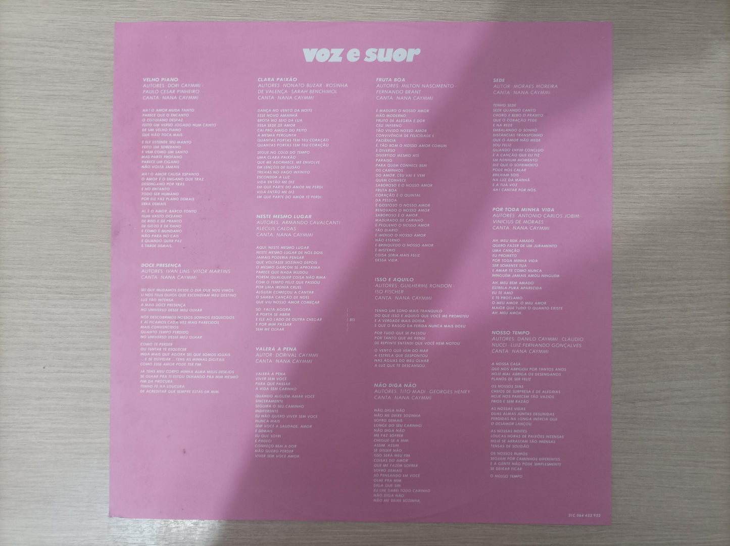 Lp Vinil Nana Caymmi Voz E Suor Com Encarte
