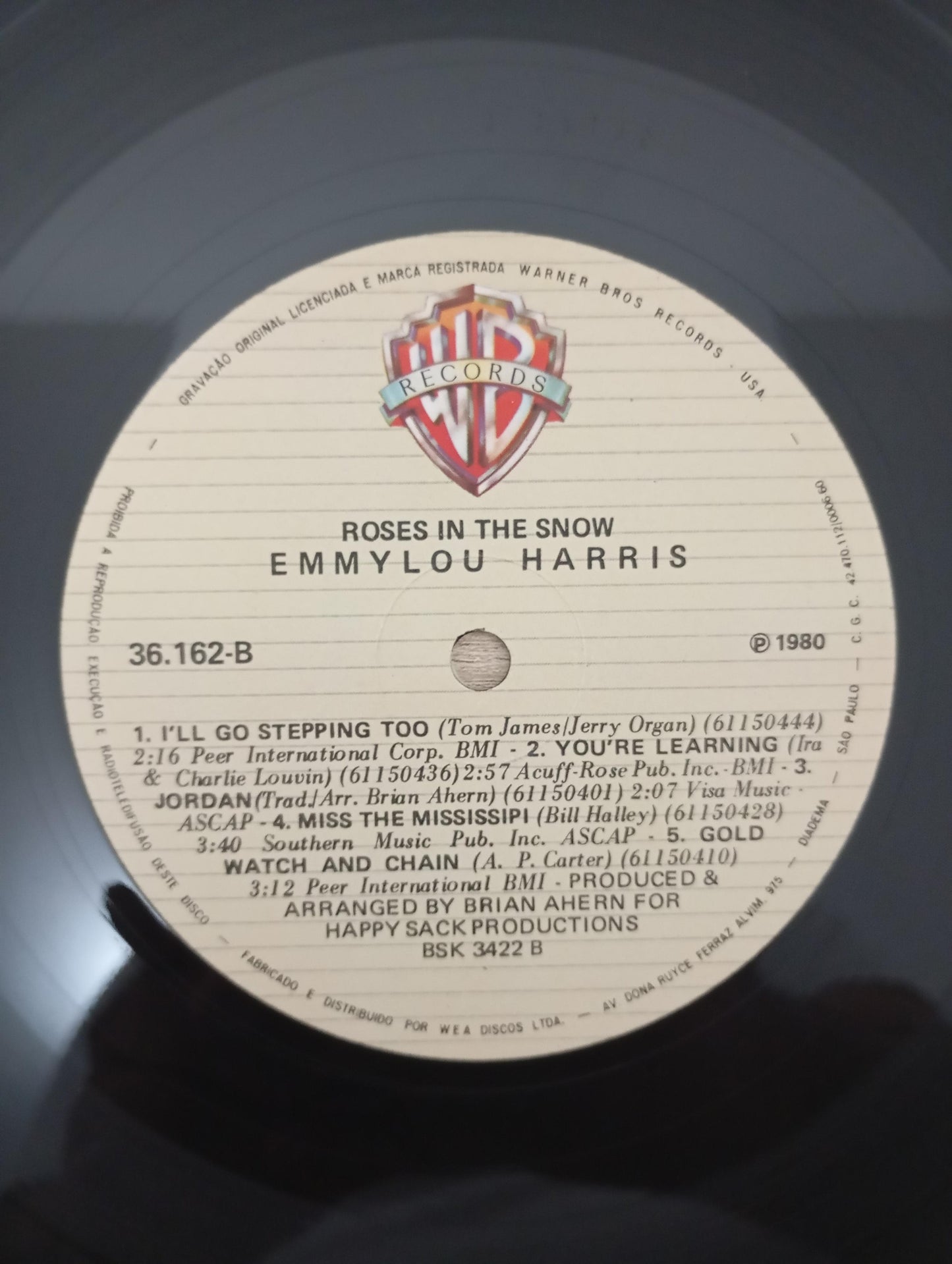 Lp Vinil Emmylou Harris Roses In The Snow