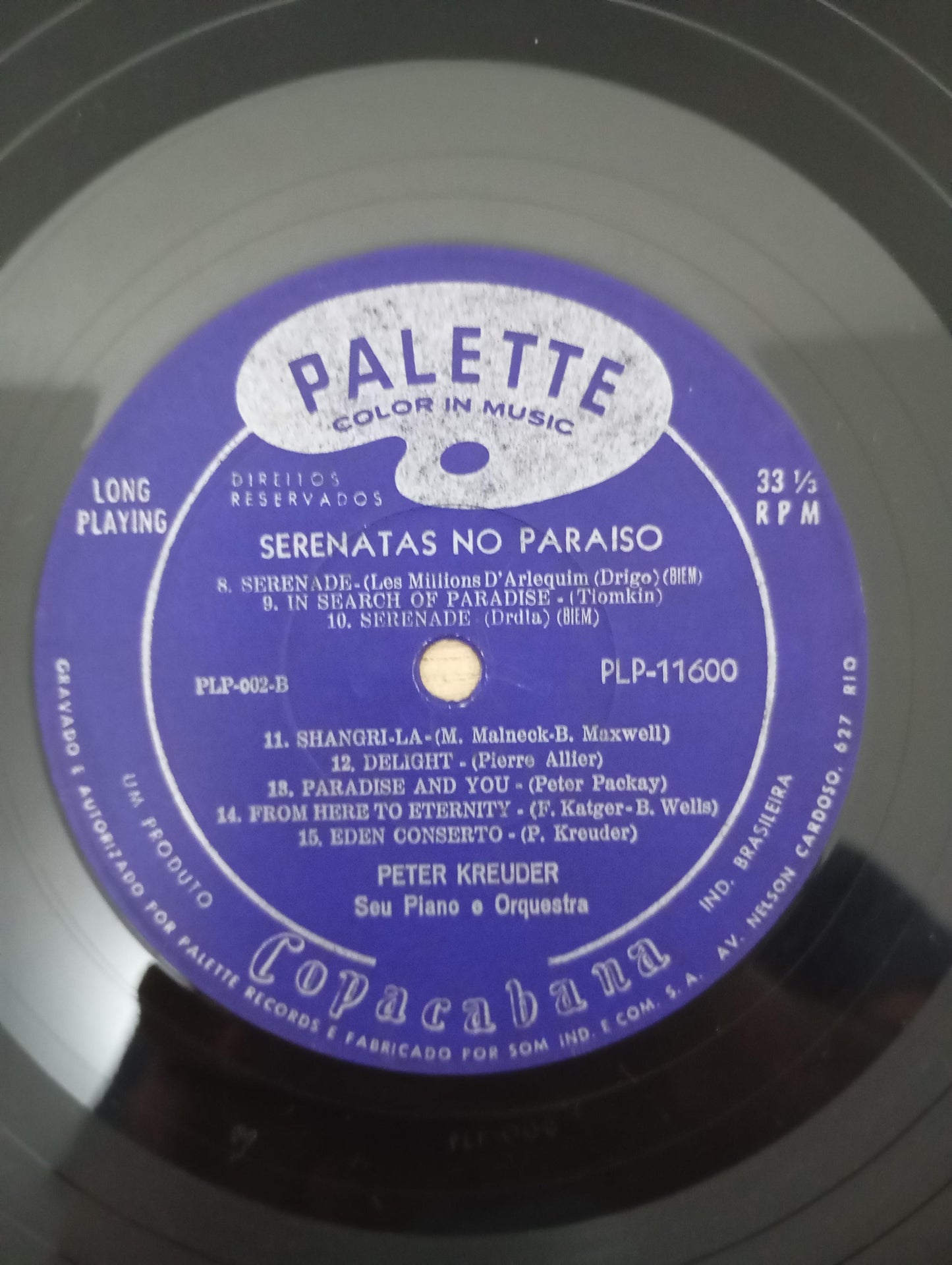 Lp Vinil Peter Kreuder Serenatas do Paraíso