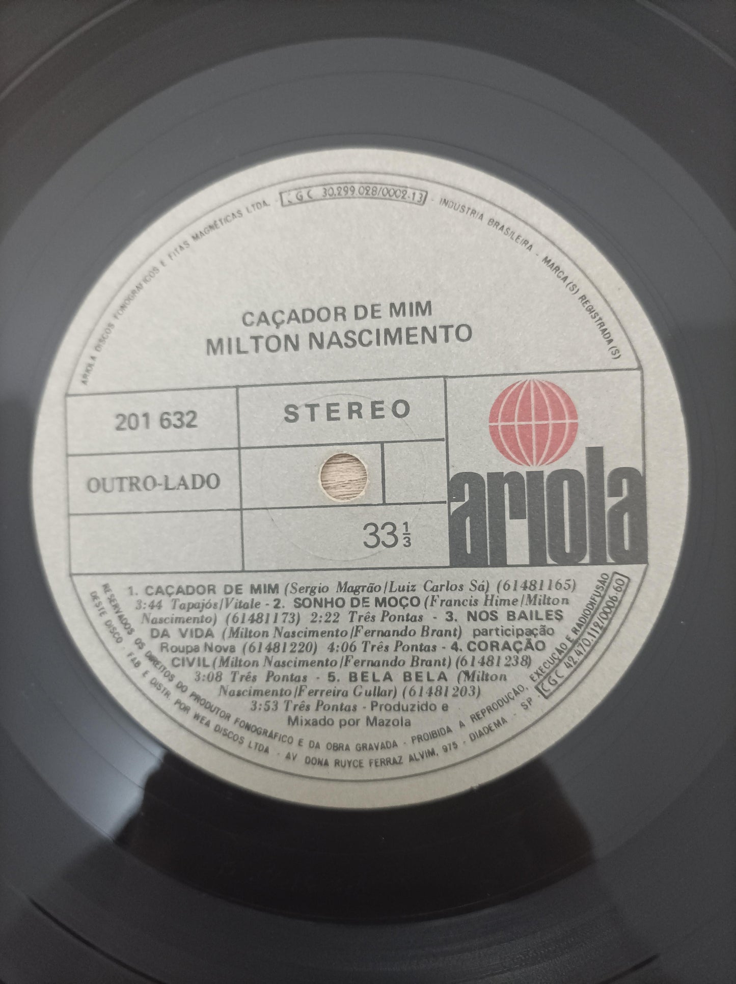 Lp Vinil Milton Nascimento Caçador De Mim