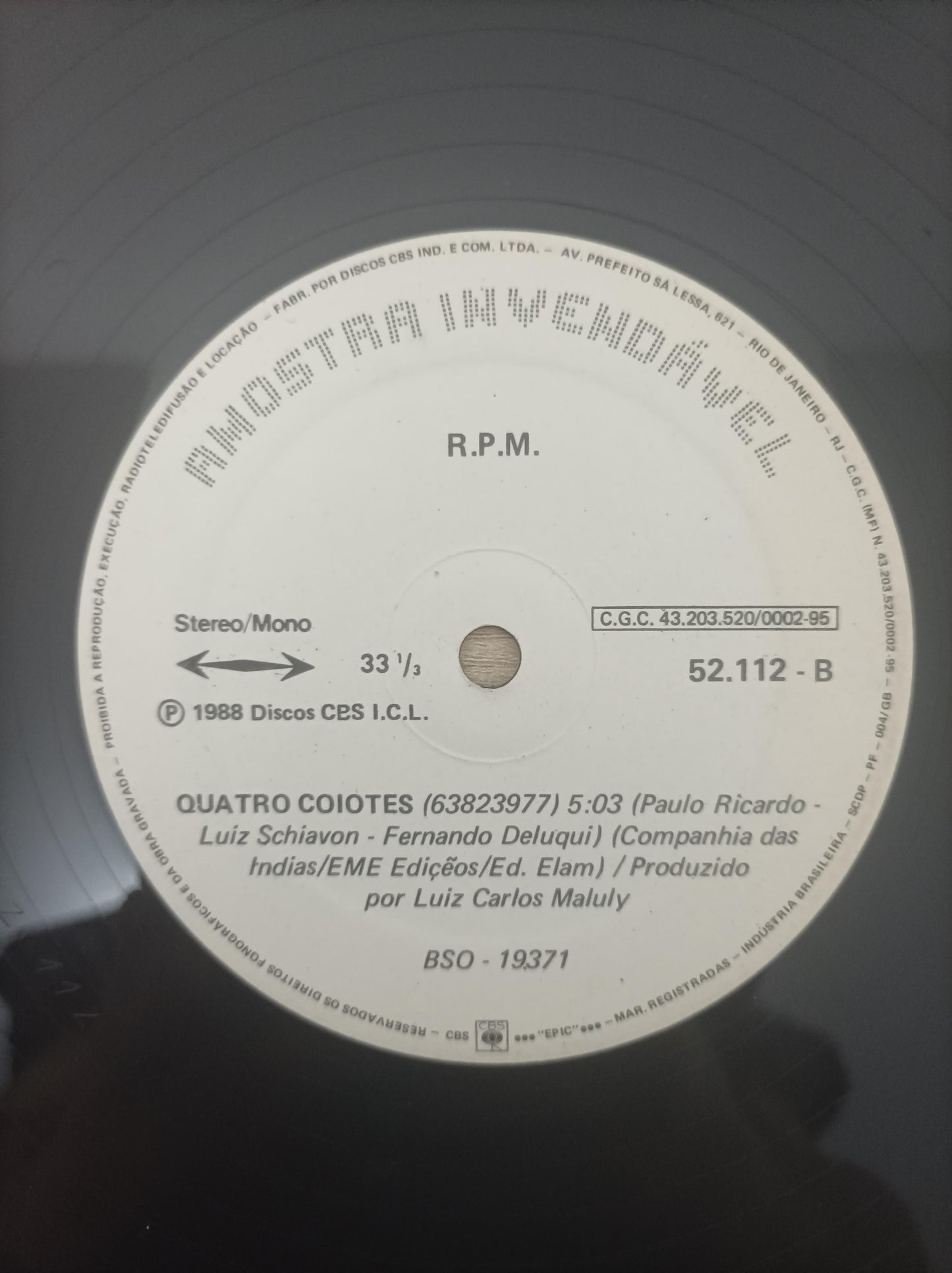 Lp Vinil RPM Quatro Coiotes