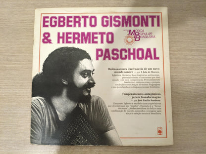 Lp Vinil Egberto Gismonti & Hermeto História MPB Capa Dupla