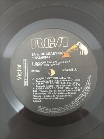 Lp Vinil Sá & Guarabyra Harmonia Com Encarte