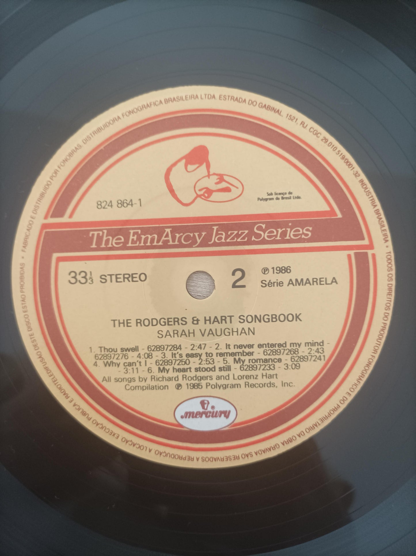 Lp Vinil Sarah Vaughan The Rodgers & Hart Songbook